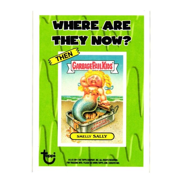 Garbage Pail Kids Where Are They Now Smelly Sally Trading Card 75a Topps 2011 - Picture 2 of 2